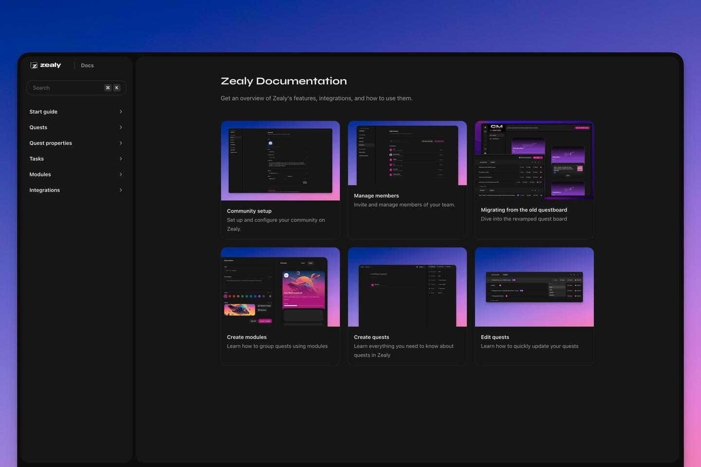 New product documentation