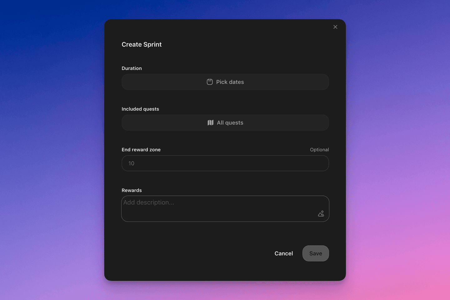 Create sprint