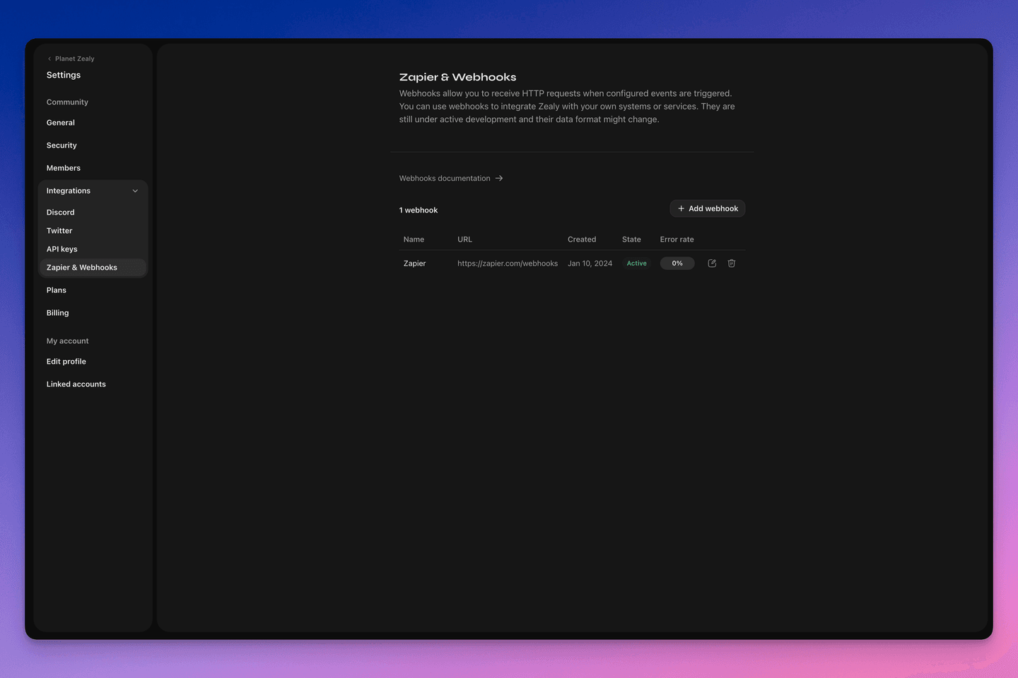 Webhooks